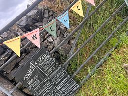 Welcome sign with lots of walk ideas for you guys