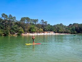 First time paddle boarding