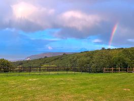 Rainbows and the stunning exmoor cliffs