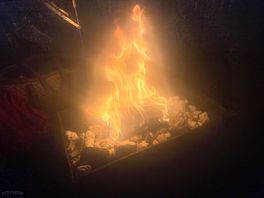 Bbq and evening fire
