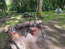 Fire pit used for making tea.
