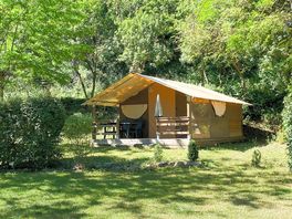 Exterior of the safari tent