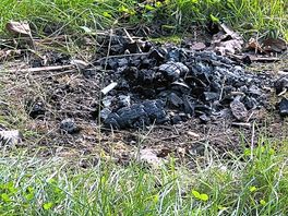 Remnants of fire
