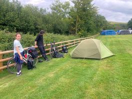 Daughter and boyfriend stayed for one night on cycling holiday.