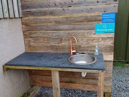 Washing up area