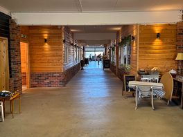 Inside the barn