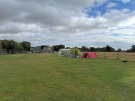 From far end looking back at facilities
