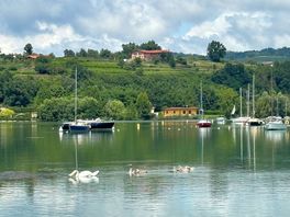 View from the lake beach