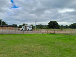 Motorhome from camping field