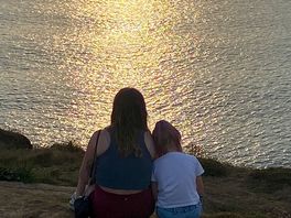 Watching the sun set