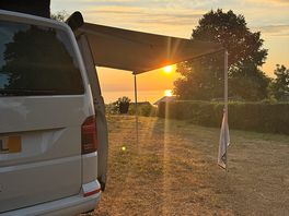Sunset from pitch