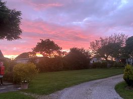 Sunset view from our pitch