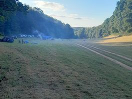 View down the field.