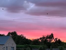 Beautiful sunset before 5 hr rain onslaught !