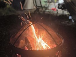 After eating our bbq food we set the fire up for an evening of sitting under the stars