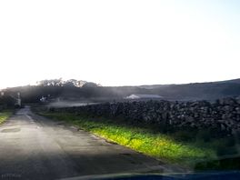 Approach road to church stile early evening