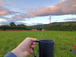 Evening cuppa on the campsite