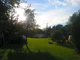 Nice scene, church in background