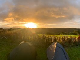 Sunrise at campsite