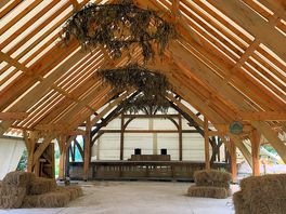 Beautiful barn for events on site