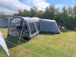 Tent pitched up