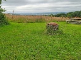 Scenery from our hut , fire pit in the middle of our pitch