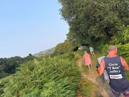 Walking back from the lake