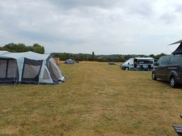 View down the camping field