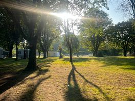 Sunrise at the campsite.