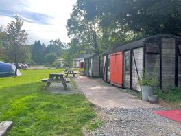 View of huts