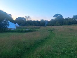 Dusk at our first night there