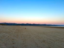 Sunset on the beach.