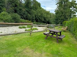 The picnic area by the river