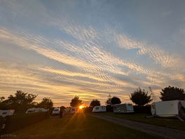 Sunset from the pitch