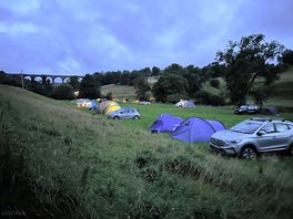 Dusk at viaduct view