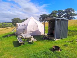 Tent number 3 with shower and kitchen hut