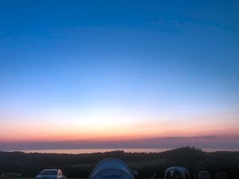 Beautiful sunsets over the ocean from the top of the site.