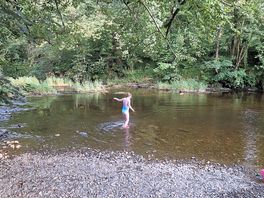 Playing in the river