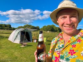 I chilled my beer in the handy on site freezer!