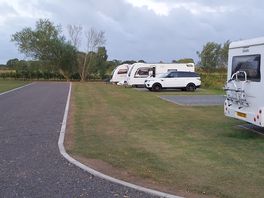 View from the facilities, up the campsite.