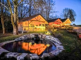 Chalets by night
