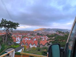 View to great orme from pitch.