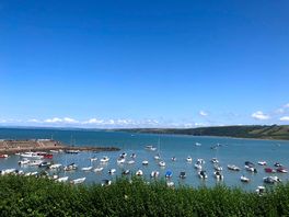 View looking over new quay harbour