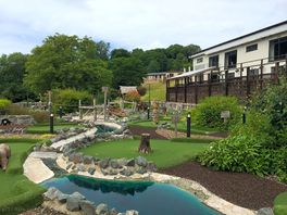 The on-site crazy golf