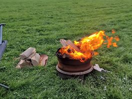 Campsite with firepits