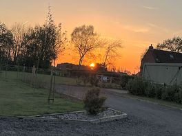Sunset from our caravan