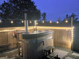 Hot tub at night
