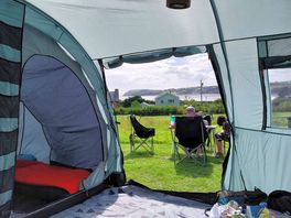 Tent view.