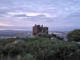 Carn brea castle 2 miles away