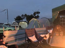 Our caravan near the tents